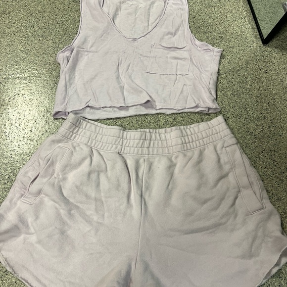 AERIE Two Piece Matching set Purple - Picture 5 of 5